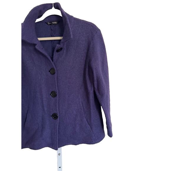 Jane Ashley Cropped Jacket Womens size Large Wool Blend Cottage Core, Vintage - Picture 3 of 6